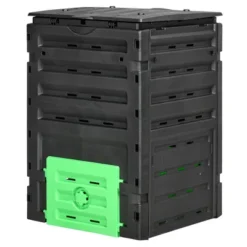 Outsunny 120 Gallon Compost Bin, Large Composter With 80 Vents And 2 Sliding Doors, Lightweight & Sturdy -OUTSUNNY Sales Store GUEST caf2b097 5b92 49ce 9b6e 6ba3f3ff95e1