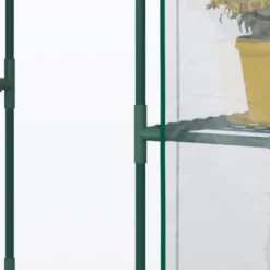 Outsunny 56" X 29" X 77" Mini Greenhouse, Walk-in Greenhouse, Garden Hot House With 4 Shelves, Roll-Up Door And Weatherized Cover, Deep Green -OUTSUNNY Sales Store GUEST cbf7e9ce c137 4635 9702 7c7da18a72e4