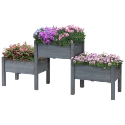 Outsunny 73" X 18" X 32" 3 Tier Raised Garden Bed W/ Three Elevated Planter Box, Freestanding Wooden Plant Stand For Vegetables, Herb And Flowers -OUTSUNNY Sales Store GUEST cf17cf4f 214f 4cb5 8b3e 17c400e619c1