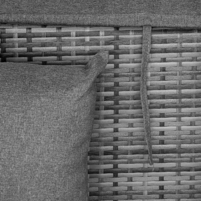 Outsunny Outdoor Round Daybed 4 Pieces Wicker Outdoor Rattan Sofa With Canopy, Cushions, Pillows Patio Bed Sets For Garden Backyard 3 Outsunny Outdoor Round Daybed 4 Pieces Wicker Outdoor Rattan Sofa With Canopy, Cushions, Pillows Patio Bed Sets For Garden Backyard - Image 3