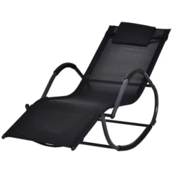Outsunny Rocking Chair, Zero Gravity Patio Chaise Sun Lounger, Outdoor Rocker, Glider Lounge Chair, UV Water Resistant With Pillow, For Lawn, Garden Or Pool -OUTSUNNY Sales Store GUEST d0deb69c f92c 4f42 ad02 217f7e8547d0
