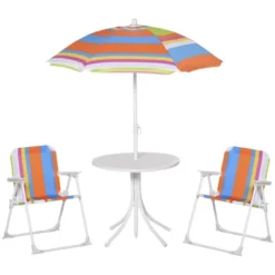 Outsunny Kids Folding Picnic Table And Chair Set Shark Pattern Outdoor Garden Patio Backyard With Removable & Height Adjustable Sun Umbrella -OUTSUNNY Sales Store GUEST d28d8957 882a 4f22 8ec1 c4851cd9d092