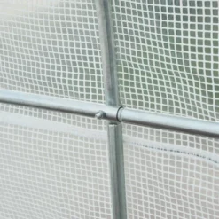 Outsunny 15' X 7' X 7' Walk-In Tunnel Greenhouse, Large Garden Hot House Kit With 6 Roll-up Windows & Roll Up Door, Steel Frame, White -OUTSUNNY Sales Store GUEST d3c8710c 48eb 4fa7 ac95 57d6b7a63b5b