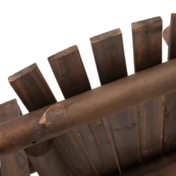 Outsunny Wood Adirondack Patio Chair Bench With Center Coffee Table, Perfect For Lounging And Relaxing Outdoors -OUTSUNNY Sales Store GUEST d7746246 c217 451b a95c 366697660d5d