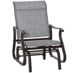 Outsunny Outdoor Swing Glider Chair, Patio Mesh Rocking Chair With Steel Frame For Backyard, Garden And Porch -OUTSUNNY Sales Store GUEST d88594d0 704c 41d9 a1a2 c00e61dd442e