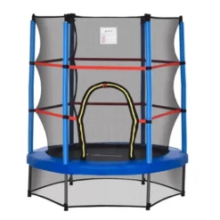 Outsunny Φ5FT Kids Trampoline With Enclosure Net Steel Frame Indoor Outdoor Round Bouncer Rebounder Age 3 To 6 Years Old 15 Outsunny Φ5FT Kids Trampoline With Enclosure Net Steel Frame Indoor Outdoor Round Bouncer Rebounder Age 3 To 6 Years Old -OUTSUNNY Sales Store GUEST de11aed4 51a9 464b 99ba 401169628b16