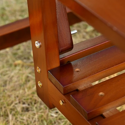 Outsunny Hanging Porch Swing Outdoor Patio Swing Chair With Pine Wood Frame And Wide Backrest For Patio And Yard 4 Outsunny Hanging Porch Swing Outdoor Patio Swing Chair With Pine Wood Frame And Wide Backrest For Patio And Yard - Image 4