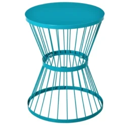 Outsunny 16" Steel Patio End Table, Side Table With Hourglass Design, Accent Table For Outdoor And Indoor Use -OUTSUNNY Sales Store GUEST e00c383d 5436 4982 af43 ce34f9403f04