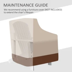 Outsunny Wooden Adirondack Chair Outdoor Classic Lounge Chair With Ergonomic Design & A Built-In Cup Holder For Patio Deck Backyard Fire Pit -OUTSUNNY Sales Store GUEST e16166ed d193 41dd aa74 6befbe5a52bc