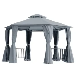 Outsunny 13' X 13' Outdoor Patio Gazebo Canopy Pavilion With Removable Mesh Netting, Curtains, Double Tiered Roof, UV Protection & Large Floor Space 15 Outsunny 13' X 13' Outdoor Patio Gazebo Canopy Pavilion With Removable Mesh Netting, Curtains, Double Tiered Roof, UV Protection & Large Floor Space -OUTSUNNY Sales Store GUEST e23504c1 2966 42a9 9b82 bebe55909e5c