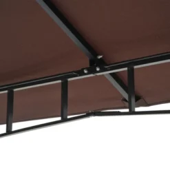 Outsunny 116.25" X 116.25" Outdoor Patio Gazebo Canopy Tent With Mesh Sidewalls, 2-Tier Canopy For Backyard, Coffee -OUTSUNNY Sales Store GUEST e3de0bd2 e791 4821 b4a7 3ccfb45aa5d3