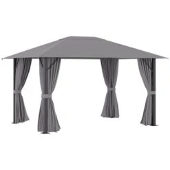 Outsunny 13' X 10' Patio Gazebo Outdoor Canopy Shelter With Sidewalls, Vented Roof, Aluminum Frame For Garden, Lawn, Backyard And Deck -OUTSUNNY Sales Store GUEST e76b587d 7693 4496 ab6d f77b4724f724