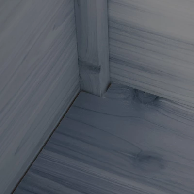 Outsunny Set Of 3 Raised Garden Beds, Self-Draining Elevated Wood Planter Boxes With Legs & Liner To Grow Vegetables, Herbs, And Flowers, Gray 5 Outsunny Set Of 3 Raised Garden Beds, Self-Draining Elevated Wood Planter Boxes With Legs & Liner To Grow Vegetables, Herbs, And Flowers, Gray - Image 5