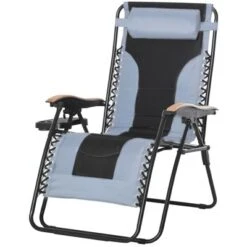 Outsunny Outdoor Lounge Chair, Oversized Zero Gravity Folding Recliner Chair With Removable Pillow, Convenient Cup Holders, & Durable Material For Beach, Pool, Balcony, Lawn, Backyard -OUTSUNNY Sales Store GUEST e7e6e96e 2b7e 4540 8f38 554c1ffe1ccd