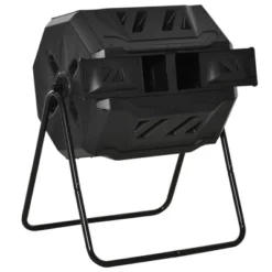 Outsunny Tumbling Compost Bin Outdoor 360° Dual Chamber Rotating Composter 43 Gallon -OUTSUNNY Sales Store GUEST e9ba81bc 3c85 4885 9ab5 f77727a1b2b3