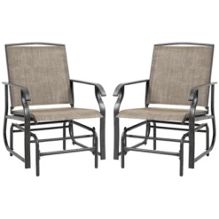 Outsunny 2-Person Gliders Outdoor Swing Chair Set With Breathable Mesh Fabric, Steel Frame For Garden, Backyard, Patio, Dark, Brown/Khaki 7 Outsunny 2-Person Gliders Outdoor Swing Chair Set With Breathable Mesh Fabric, Steel Frame For Garden, Backyard, Patio, Dark, Brown/Khaki -OUTSUNNY Sales Store GUEST ea2ac0db fe9a 4666 a156 bffe18e14ed5