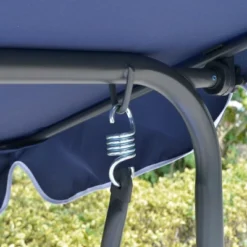 Outsunny 3-Person Porch Swing With Canopy, Patio Swing Chair, Outdoor Canopy Swing Bench With Adjustable Shade, Cushion And Steel Frame -OUTSUNNY Sales Store GUEST eb290a25 6968 485f 836f fac13d2e7c31