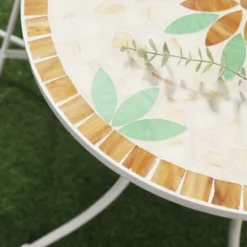 Outsunny 3 Piece Patio Bistro Set, Metal Folding Chairs, Foldable Outdoor Dining Table, Stone Flower Mosaic Spring Flower Pattern, White 8 Outsunny 3 Piece Patio Bistro Set, Metal Folding Chairs, Foldable Outdoor Dining Table, Stone Flower Mosaic Spring Flower Pattern, White -OUTSUNNY Sales Store GUEST ed06c620 043d 4b5b a8dd 59e09bc8c467