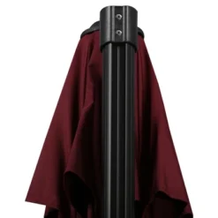 Outsunny 9.8' Offset Patio Umbrella With Base, Steel Aluminum Cantilever Umbrella With 360-degree Rotation, Tilt, 8 Ribs, Crank, Cross Base, Red 9 Outsunny 9.8' Offset Patio Umbrella With Base, Steel Aluminum Cantilever Umbrella With 360-degree Rotation, Tilt, 8 Ribs, Crank, Cross Base, Red -OUTSUNNY Sales Store GUEST f3292873 0621 466f 9660 f74c60e31b37