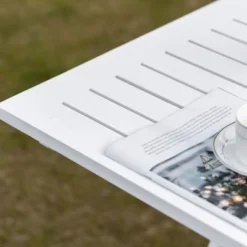 Outsunny Foldable Dining Table, Square Wood Side Table, Portable Bistro Table With Umbrella Hole For Outdoor Patio, Garden Or Backyard -OUTSUNNY Sales Store GUEST f84dbe9b 0492 4748 8684 4e9b41bac7bc