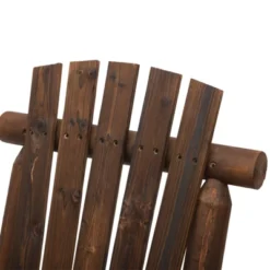 Outsunny Wood Adirondack Patio Chair Bench With Center Coffee Table, Perfect For Lounging And Relaxing Outdoors -OUTSUNNY Sales Store GUEST f932bf85 7d83 465e 886e a58245188957