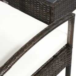 Outsunny Patio Porch Furniture Sets 4-PCS Rattan Wicker Chair W/ Table Conversation Set For Yard,Pool Or Backyard Indoor/Outdoor Use -OUTSUNNY Sales Store GUEST fc6e12fe d825 4be3 8644 3f4c88031ee5