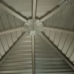 Outsunny 10x10 Hardtop Gazebo With Aluminum Frame, Permanent Metal -OUTSUNNY Sales Store GUEST fda27589 fbad 46a5 b1e4 5a72903b5025